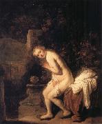 REMBRANDT Harmenszoon van Rijn Susanna Bathing oil painting on canvas